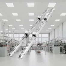 VEVOR Linear Guide Rail Set, SBR16 800mm, 2 PCS 31.5 in/800 mm SBR16 Guide Rails and 4 PCS SBR16UU Slide Blocks, Linear Rails and Bearings Kit for Automated Machines DIY Project CNC Router Machines