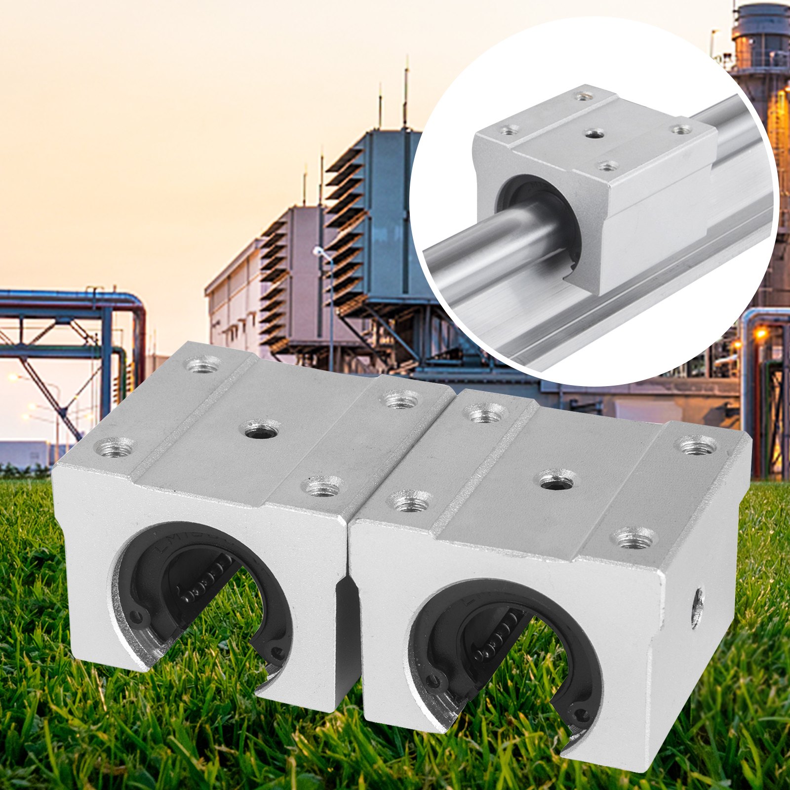 Linear Rail 2 X Sbr20-900mm Rails 4 X Blocks Automatic 2 Rails Slide Guide