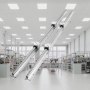 linear guide rail set in modern industrial workshop, VEVOR linear guide rail set on display.