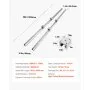 VEVOR Linear Guide Rail Set, SBR20 1500mm, 2 PCS 1500 mm SBR20 Guide Rails and 4 PCS SBR20UU Slide Blocks, Linear Rails and Bearings Kit for Automated Machines DIY Project CNC Router Machines