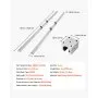 VEVOR Linear Rail Kit, SBR20, 2Pcs 2000 mm (78.74 inch) Linear Motion Guide Rails and 4Pcs Bearing Slide Blocks, Fully Supported Shaft, for Cutting, Grinding, Milling, Drilling Machines, and More