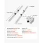 VEVOR Linear Rail Kit, SBR25, 2Pcs 1200 mm (47.24 inch) Linear Motion Guide Rails and 4Pcs Bearing Slide Blocks, Fully Supported Shaft, for Cutting, Grinding, Milling, Drilling Machines, and More