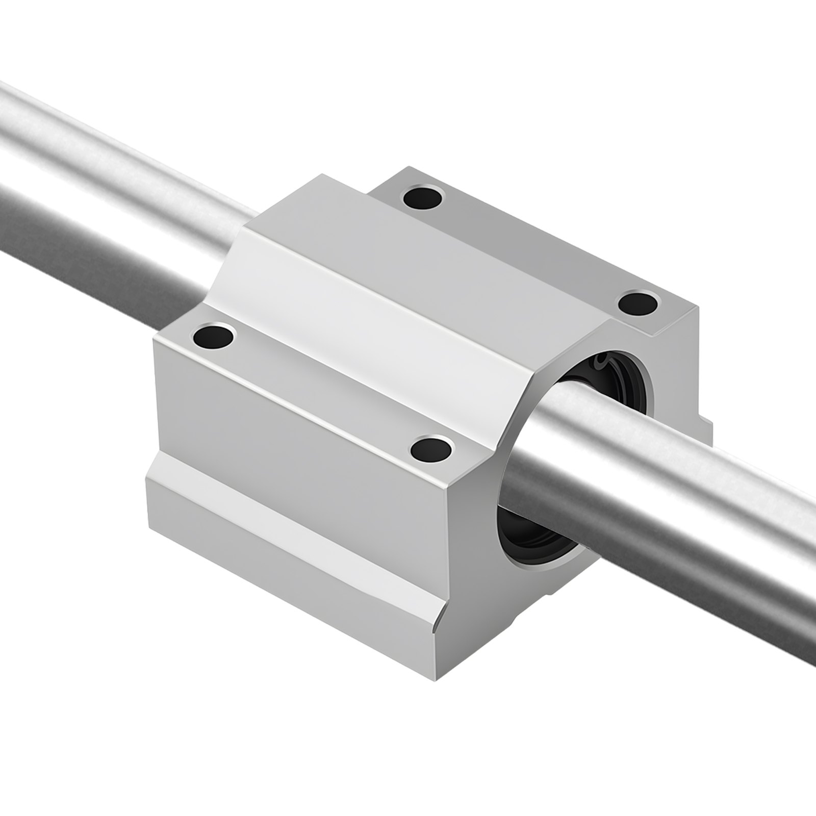 VEVOR Linear Rail Kit, SFC25, 2Pcs 1000 mm (39.4 inch) Linear Motion Guide Rails and 4Pcs Bearing Slide Blocks, for DIY Engraving Machine Lathe Milling Machine Slides, DIY Training Rocker Plate