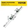 VEVOR Linear Guide Rail, 2PCS HGR20-1000mm Linear Slide Rail + 1Pcs RM1605-1000mm Ballscrew with BF12/BK12 Kit, Coupling, Slide Blocks Linear Guide Rail Set for DIY CNC Routers Lathes Mills