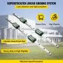 VEVOR Linear Guide Rail 2Pcs HGR20-1500mm Linear Slide Rail with 1Pcs RM1605-1500mm Ballscrew with BF12/BK12 Kit Linear Slide Rail Guide Rail Square for DIY CNC Routers Lathes Mills