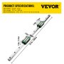 VEVOR Linear Rails HGR20-2000mmx2 Blocksx4 Ballscrew RM1605-2000mm BF12/BK12 CNC