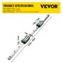 VEVOR Linear Guide Rail 2PCS HGR20-600mm +4 Slide Blocks RM1605 BF/BK12 Nut CNC