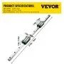 VEVOR Linear Guide Rail 2Pcs HGR20-700mm Linear Slide Rail with 1Pcs RM1605-700mm Ballscrew with BF12/BK12 Kit Linear Slide Rail Guide Rail Square for DIY CNC Routers Lathes Mills