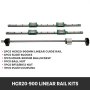 VEVOR Linear Guide Rail 2Pcs HGR20-900mm Linear Slide Rail with 1Pcs RM1605-900mm Ballscrew with BF12/BK12 Kit Linear Slide Rail Guide Rail Square For DIY CNC Routers Lathes Mills