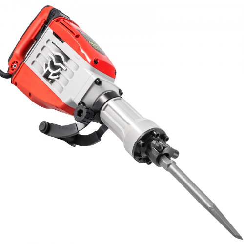 VEVOR Demolition Jack Hammer, 3800W 1800BPM, 1-1/8" Hex Heavy Duty Concrete Breaker w/Chisel, Case & Gloves, 110V Industrial Electric Jackhammer for Demolishing, Chipping & Demo, CE Approved, Red