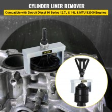VEVOR Cylinder Liner Remover, Fit for 4.9" to 5.63" Bore, Compatible with Detroit Diesel 60 Series 12.7L & 14L and MTU S2000 Engines, Works on Diesel Engines, Carbon Steel Liner Puller for Auto Repair