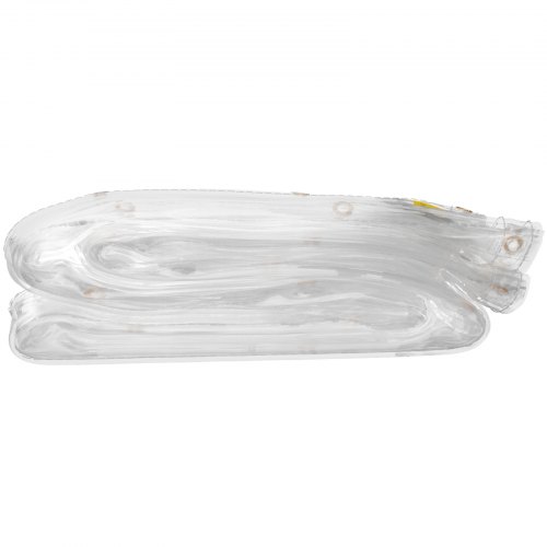 VEVOR Clear Vinyl Tarp, 8 x 12 ft 20 Mil Thick, Heavy-Duty Waterproof Patio Enclosure, Tear and Weather Proof Transparent PVC Tarpaulin, with Brass Grommets and Reinforced Edges for Outdoor Cover