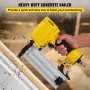 VEVOR Pneumatic Concrete Nailer, 14 Gauge 1 to 2-1/2 Inch Heavy Duty T Nail Gun with Ergonomic Handle, Framing Nailer Used in Woodworking, and Upholstery Carpentry , Yellow