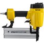 yellow and black VEVOR pneumatic concrete nailer st64 with rubber grip handle and silver base.