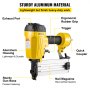 VEVOR Pneumatic Concrete Nailer, 14 Gauge 1 to 2-1/2 Inch Heavy Duty T Nail Gun W/Ergonomic Handle, Framing Nailer Used in Woodworking, and Upholstery Carpentry , Yellow