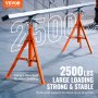 VEVOR Pipe Stand 2500LBS Pipe Jack Stand 27.2"-52" Height for 1/2" to 12" Pipes