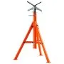 VEVOR Pipe Stand, 2500LBS Heavy Duty Pipe Stands, 27.2"-52" Height Adjustable V Head Pipe Stand, 45# Steel Folding Stand for 1/2-12 inches Pipes