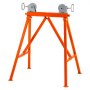 VEVOR Pipe Stand with Roller Head 1134 kg Load for 5.1-91.4 cm Pipes 45# Steel
