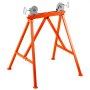 VEVOR Pipe Stand with Roller Head 1134 kg Load for 5.1-91.4 cm Pipes 45# Steel