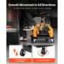 VEVOR Rolling Shop Stool Heavy-Duty Garage Work Seat 300 lbs Load with Caster