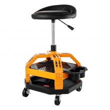 Rolling Shop Stool Heavy-Duty Garage Work Seat 300 lbs Load with Caster