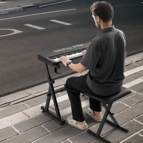 Support Clavier En Z IBVIVIC - Réglable Avec Roulettes Pour Support Clavier En Z IBVIVIC - Réglable Avec Roulettes Pour