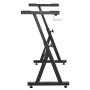 VEVOR Piano Keyboard Stand, Z Style, Heavy-Duty Digital Piano Music Stand, 250 lbs Capacity with Adjustable Width & Height Wheels Anti-Slip Pads Headphone Hook, Fits for 54-88 Key Electric Pianos