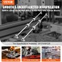 VEVOR Linear Guide Rail Set, SFC16 1000mm, 2 PCS 39.4 in/1000 mm SFC16 Guide Rails 4 PCS SC16 Slide Blocks 4 PCS Rail Supports, Linear Rails and Bearings Kit for Automated Machines CNC DIY Project