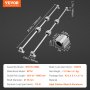 VEVOR Lineáris vezetősín készlet, SFC16 1000 mm, 2 db 39,4 hüvelyk/1000 mm SFC16 vezetősín 4 db SC16 csúszóblokk 4 db síntartó, lineáris sín és csapágykészlet automatizált gépekhez CNC barkácsprojekt
