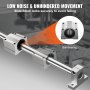 VEVOR Linear Guide Rail Set, SFC20 1200mm, 2 PCS 39.4 in/1000 mm SFC20 Guide Rails 4 PCS SC20 Slide Blocks 4 PCS Rail Supports, Linear Rails and Bearings Kit for Automated Machines CNC DIY Project