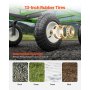 VEVOR Steel Garden Cart 1200lbs Capacity Heavy Duty Wagon Cart 13in Tires
