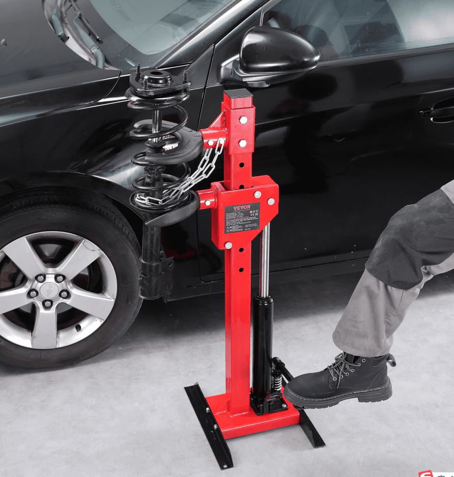 VEVOR Strut Spring Compressor, 4.5 Ton/4499.6 kg Hydraulic Jack Capacity, 1 Ton Rated Compression Force, Auto Strut Coil Spring Compressor Tool, Hydraulic Spring Compressor for Strut Spring Removing