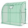VEVOR Walk-in Greenhouse, 198 x 100 x 200 cm Greenhouse for Outdoors with Window, PE Cover, 3-Tier Shelf, Roll-Up Zipper Doors, Walk in Green House Kit, Portable Plant Garden Hot House for Backyard