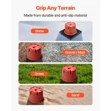 Trailer Jack Blocks 6 RV Leveling Blocks 8" High 2000 lbs with 2 Pads