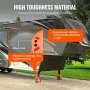 VEVOR Bloque de gato para remolque, capacidad de 2000 libras por bloque nivelador de RV, bloques estabilizadores de polipropileno de alta calidad para caravanas, accesorios de viaje para RV, uso para cualquier gato de lengüeta, poste, pie, quinta rueda, paquete de 2