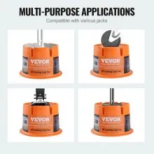VEVOR Trailer Jack Block, 2000 lbs Capacity per RV Leveling Block, High-quality Polypropylene RV Camper Stabilizer Blocks, RV Travel Accessories Use for Any Tongue Jack, Post, Foot, 5th Wheels, 2-Pack