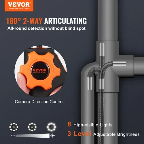 Artikuleeruv endoskoop 2-suunaline 180°, 6,4 mm, 1,5 m kaabel — pilt 2