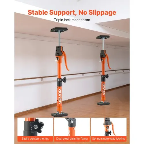 Teleskoop-tugipostid, 2 tk, 38-61 cm — pilt 5