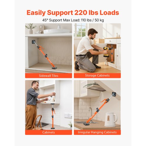 Teleskoop-tugipostid, 2 tk, 47-75 cm — pilt 3