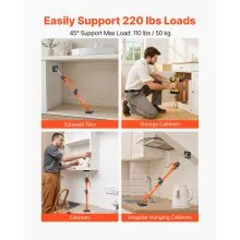 VEVOR 2Pcs Cabinet Jack Support Pole 18.9-29.5 in Telescopic Quick Support Rod