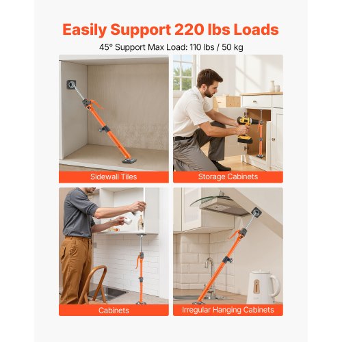 Teleskoop-tugipostid, 2 tk, 64,5-115 cm — pilt 3