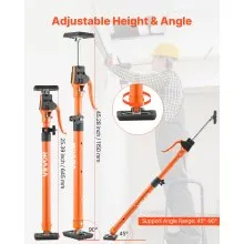 VEVOR 2Pcs Cabinet Jack Support Pole 25.4-45.3 in Telescopic Quick Support Rod