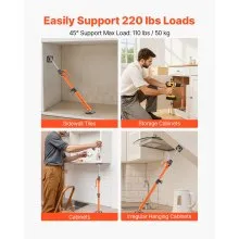 VEVOR 2Pcs Cabinet Jack Support Pole 25.4-45.3 in Telescopic Quick Support Rod