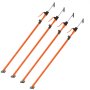 VEVOR Cabinet Jack Support Pole, 4-Pack, 125-291 cm Steel Telescopic Quick Support Rod, Adjustable 3rd Hand System up to 90 kg Capacity for Installing Cabinets, Lifting Drywall, Cargo Bars