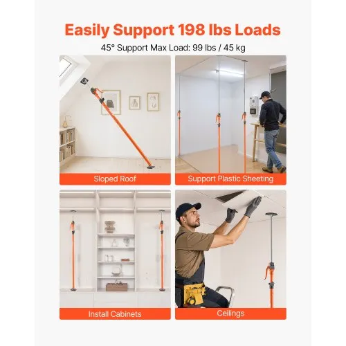 Teleskoop-tugipostid, 2 tk, 125-291 cm — pilt 3