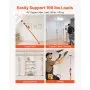 VEVOR Cabinet Jack Support Pole, 2-Pack, 125-291 cm Steel Telescopic Quick Support Rod, Adjustable 3rd Hand System up to 90 kg Capacity for Installing Cabinets, Lifting Drywall, Cargo Bars