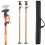 VEVOR Cabinet Jack Support Pole, 2-Pack, 125-291 cm Steel Telescopic Quick Support Rod, Adjustable 3rd Hand System up to 90 kg Capacity for Installing Cabinets, Lifting Drywall, Cargo Bars