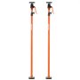 VEVOR Cabinet Jack Support Pole, 2-Pack, 125-291 cm Steel Telescopic Quick Support Rod, Adjustable 3rd Hand System up to 90 kg Capacity for Installing Cabinets, Lifting Drywall, Cargo Bars