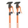 VEVOR Cabinet Jack Support Pole, 2-Pack, 125-291 cm Steel Telescopic Quick Support Rod, Adjustable 3rd Hand System up to 90 kg Capacity for Installing Cabinets, Lifting Drywall, Cargo Bars