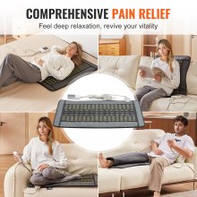 VEVOR Far Infrared Heating Pad 108 Natural Jade 42 Tourmaline Stone Värmedyna